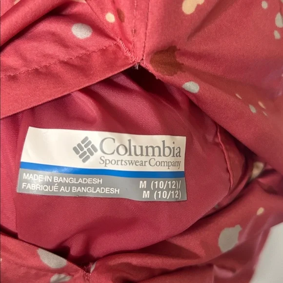 Columbia Reversible Pink Lightweight Jacket Spring Fall Rain Girls Medium 10/12 - Picture 5 of 5